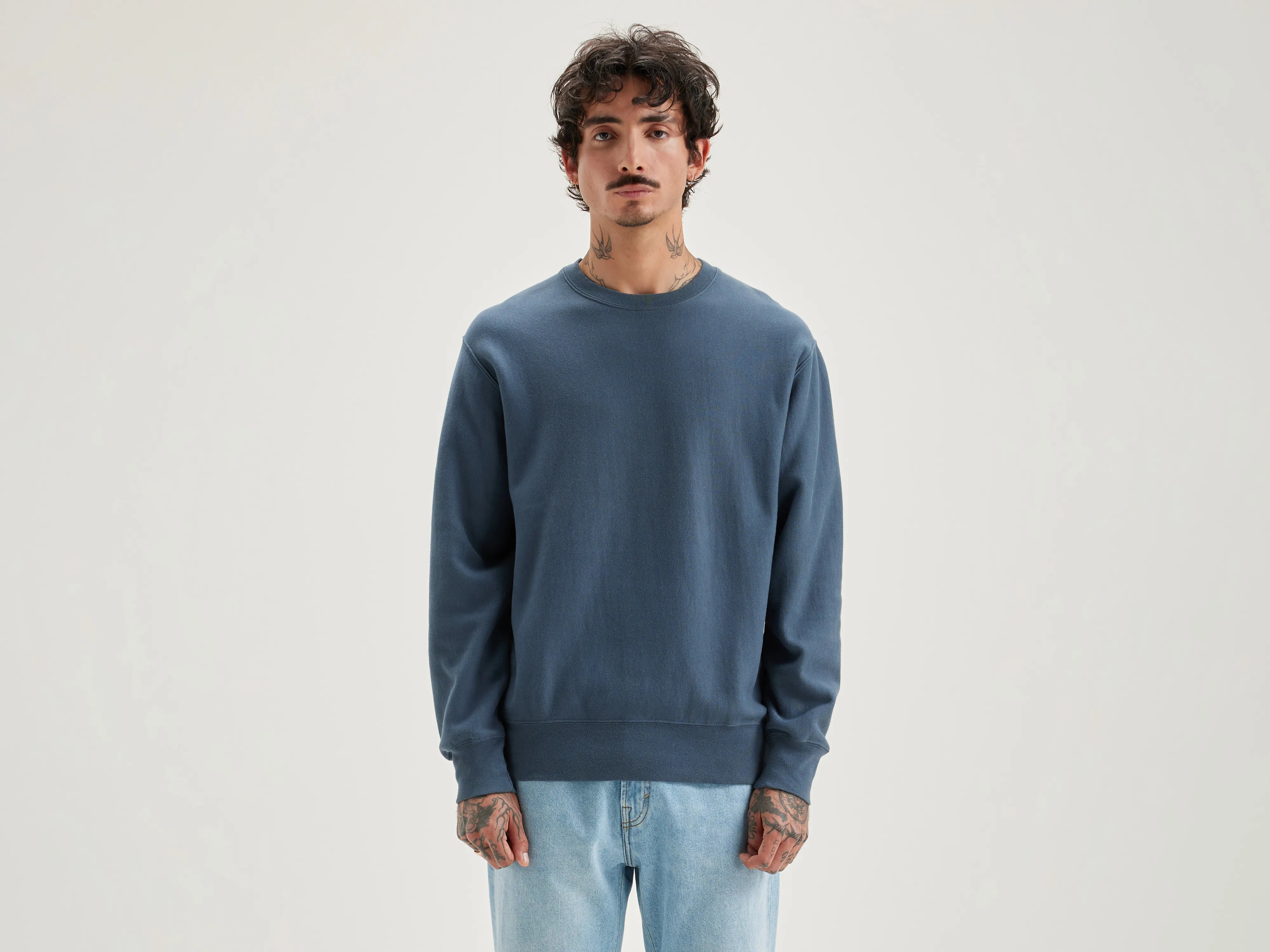 hoodie for street-inspired looks -Flake crew-neck sweatshirt (242 / M / DOVE)