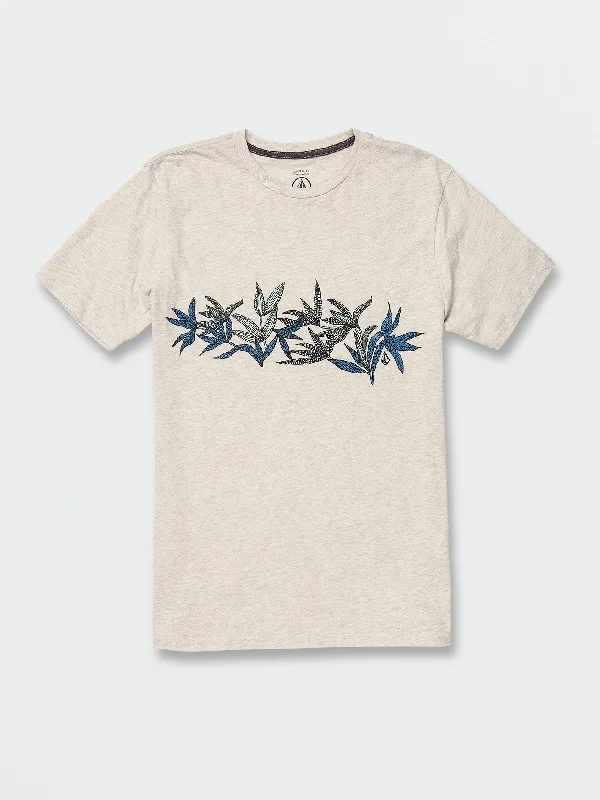 cotton short sleeve t-shirt -Op Leaf Short Sleeve Tee - Bone Heather