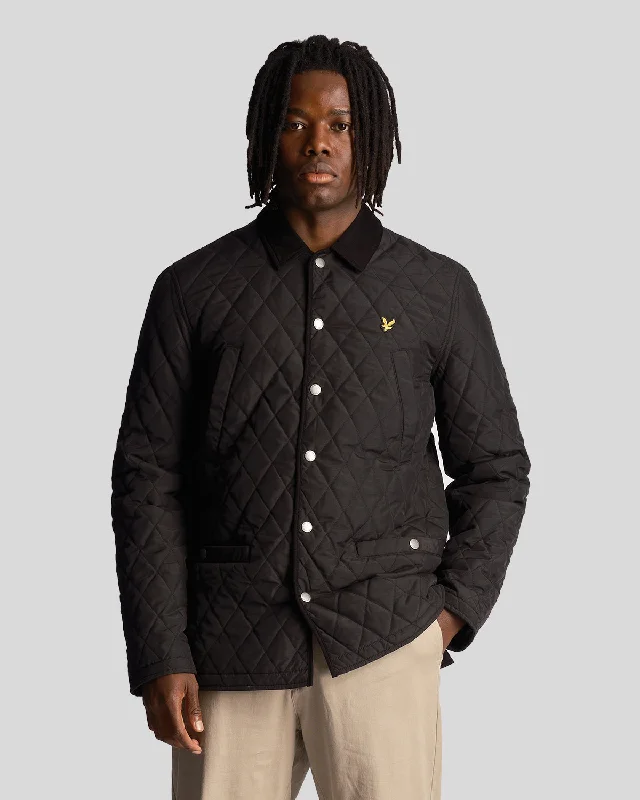 sleek casual jacket for men-Quilted Jacket