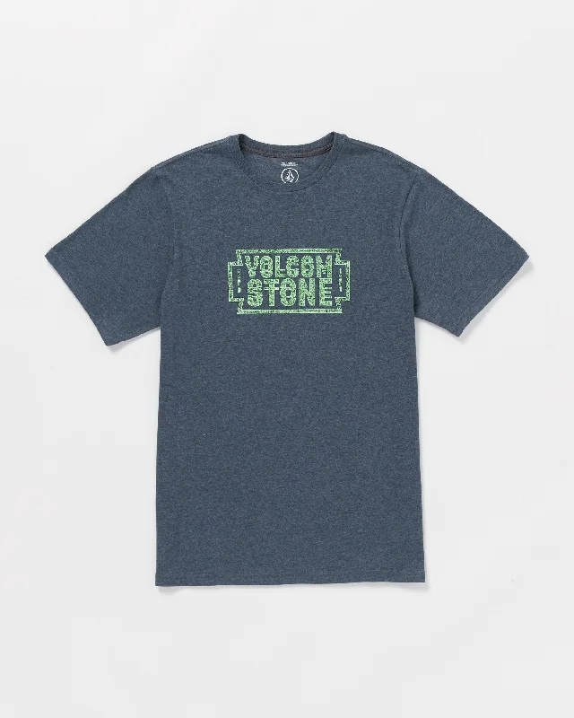 basic short sleeve t-shirt for layering -Razors Edge Short Sleeve Tee - Navy Heather