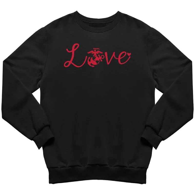 hoodie with eye-catching graphics -Red Love EGA Sweatshirt