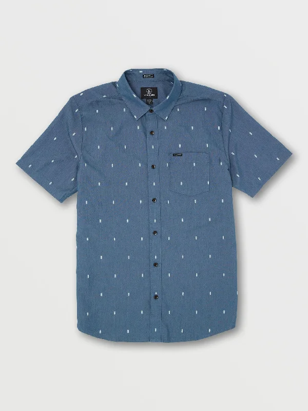 moisture-wicking short sleeve shirt -Salford Short Sleeve Shirt - Marina Blue