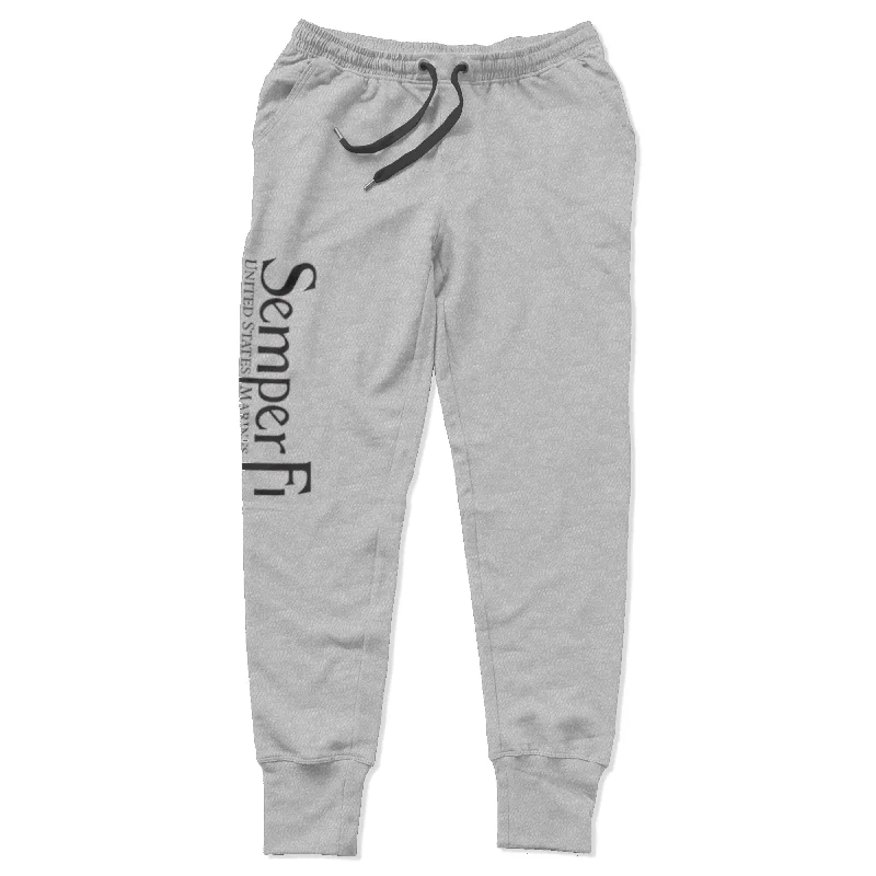 hoodie with soft cotton blend -Semper Fi Heather Joggers (Captain's Special)