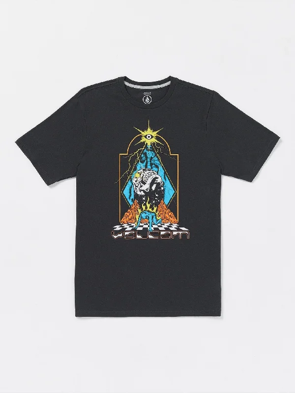 short sleeve t-shirt for relaxed style -Star Scream Short Sleeve Tee - Washed Black Heather