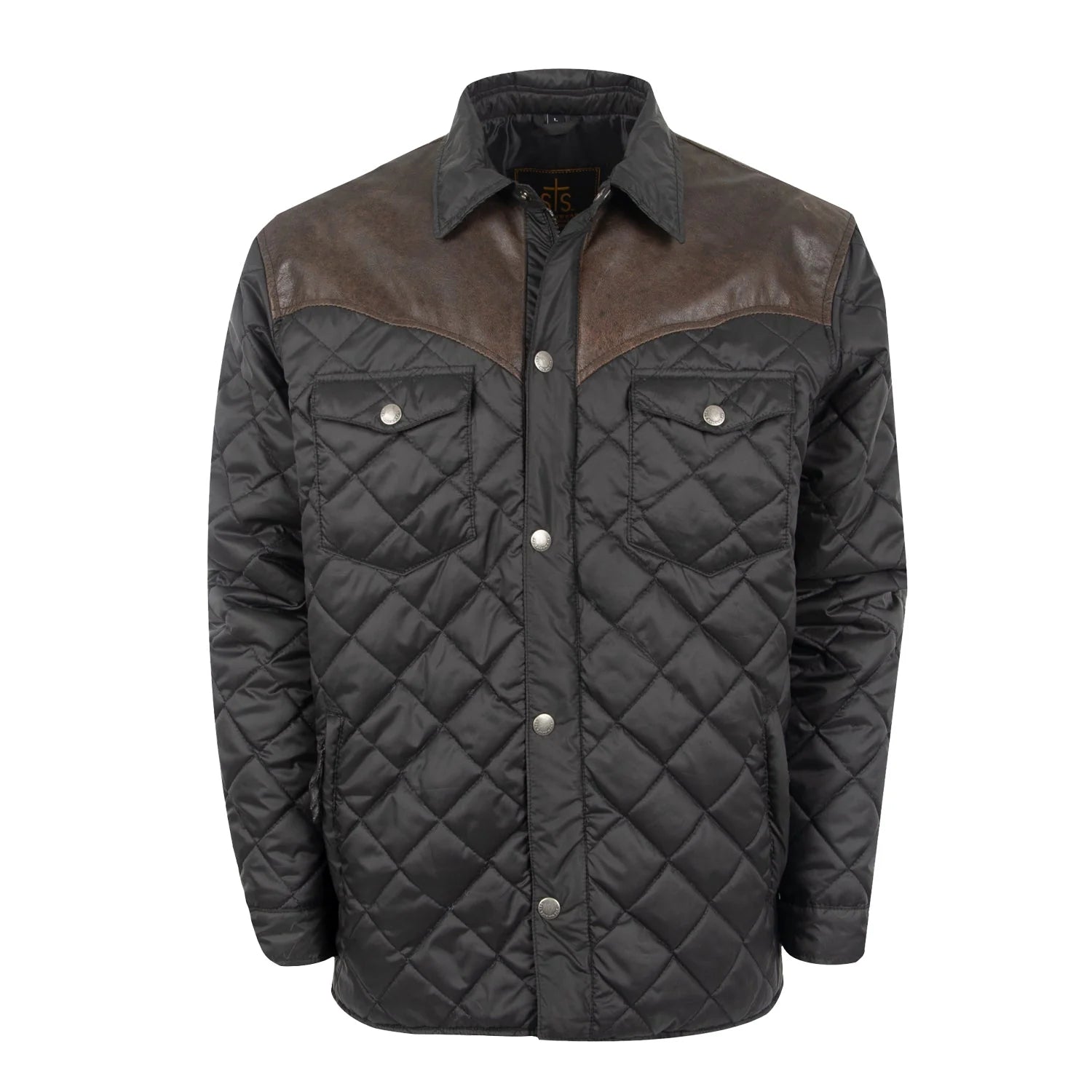 multi-pocket jacket for men-STS Ranchwear Men's Ransom Jacket in Black