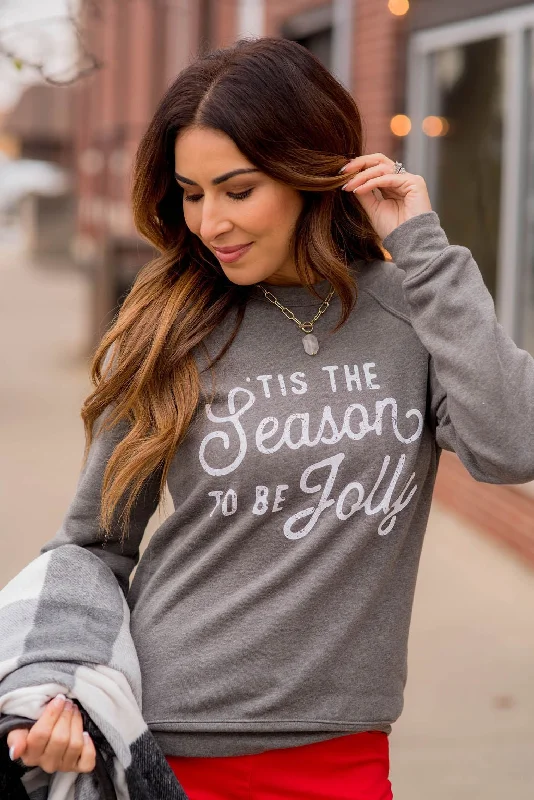 hoodie for a laid-back lifestyle -'Tis The Season Graphic Crewneck