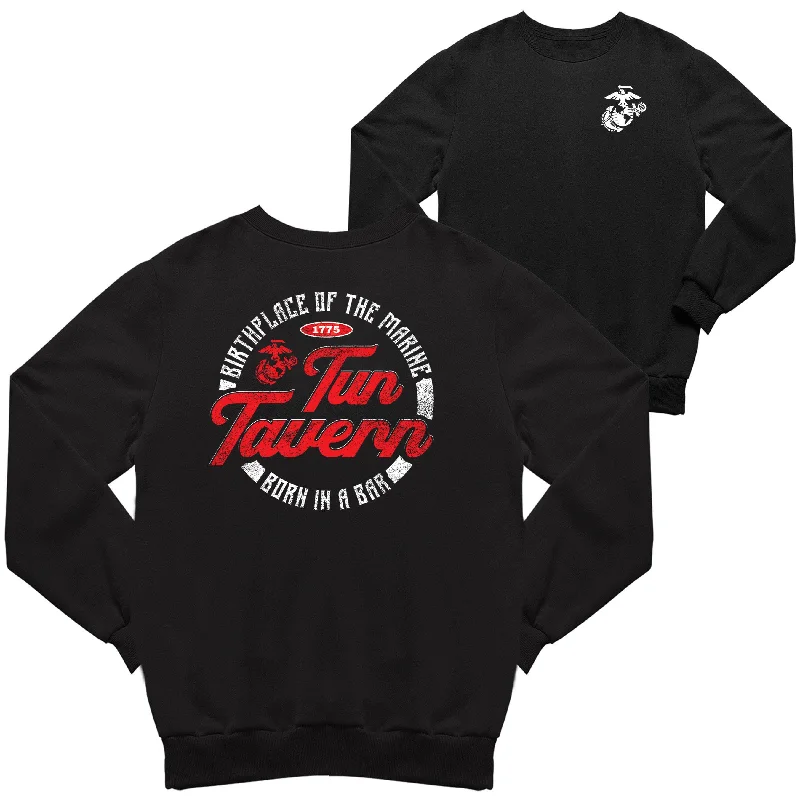 hoodie with a modern, edgy feel -Tun Tavern Marine Corps 2-Sided Sweatshirt