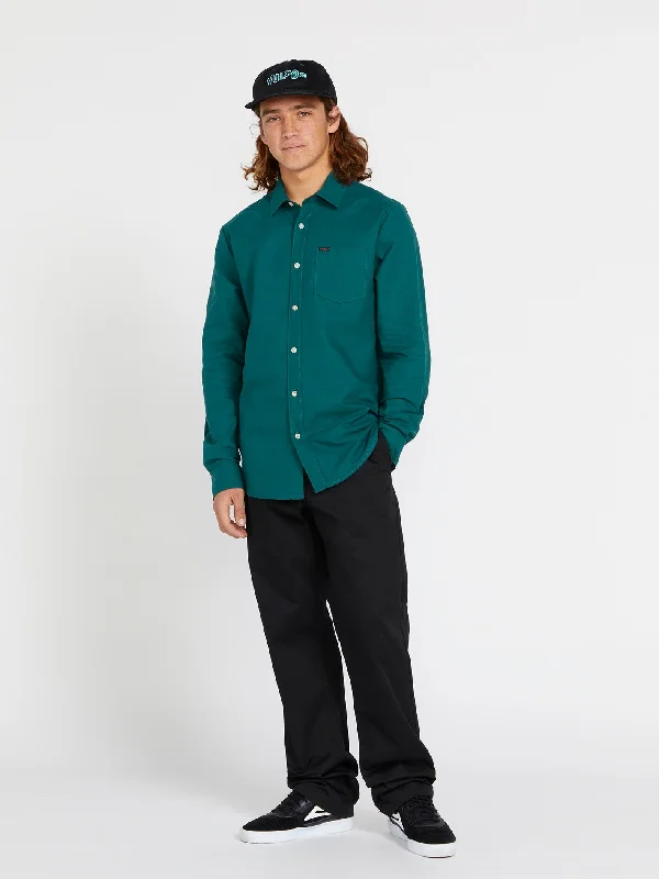 short sleeve summer shirts for women -Veeco Oxford Long Sleeve Shirt - Ranger Green