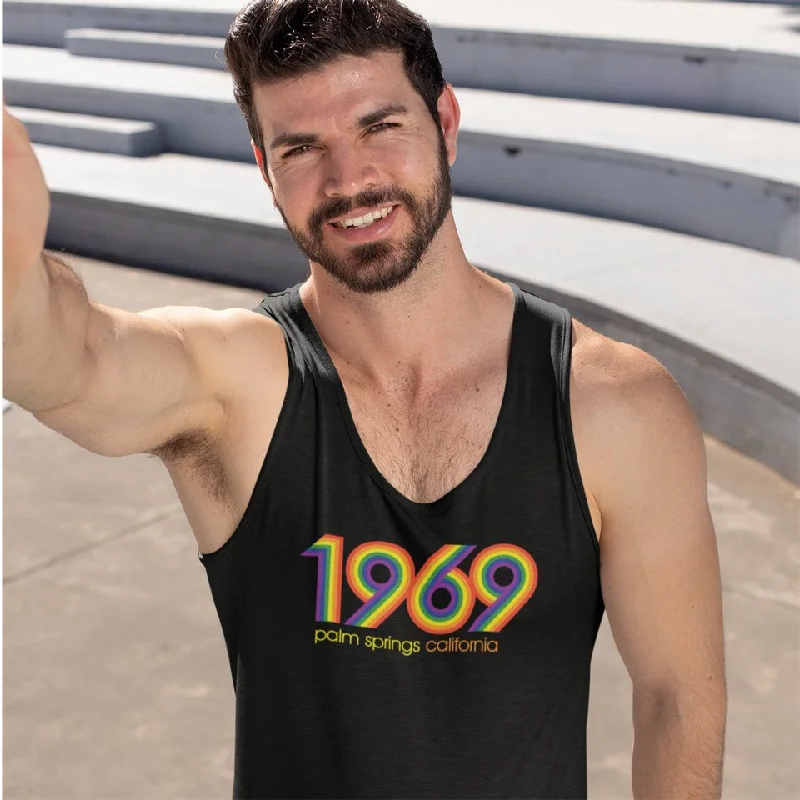 short sleeve t-shirt for everyday wear -1969 Unisex Tank Top - Black