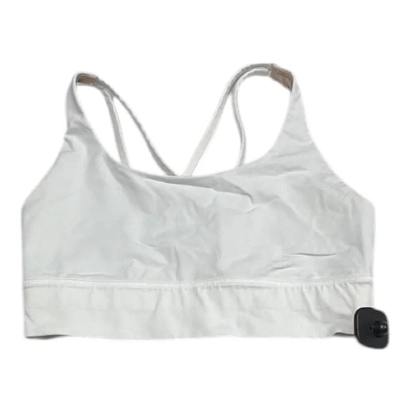 short sleeve t-shirt for athletic performance -Athletic Bra By Lululemon In White, Size: 10