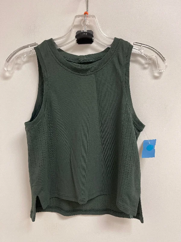 premium short sleeve shirt for travel -Athletic Tank Top By Lululemon In Green, Size: 2