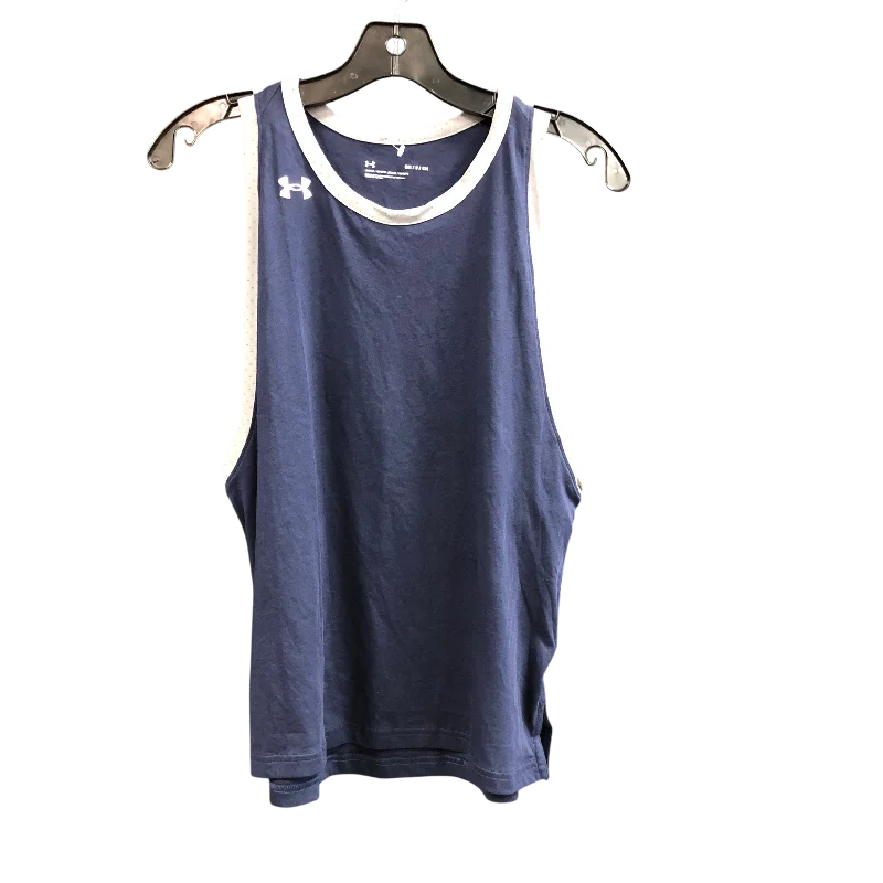 short sleeve printed shirt for men -Athletic Tank Top By Under Armour In Blue & Grey, Size: S