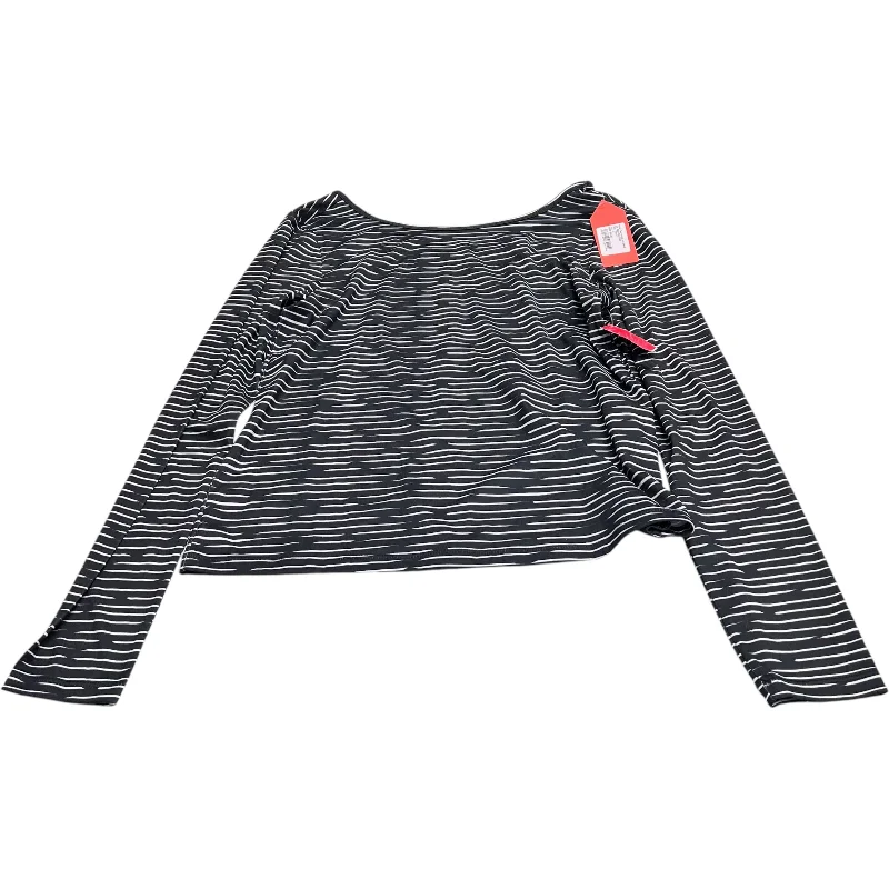 short sleeve shirts with pocket -Athletic Top Long Sleeve Crewneck By Oiselle In Black, Size: L