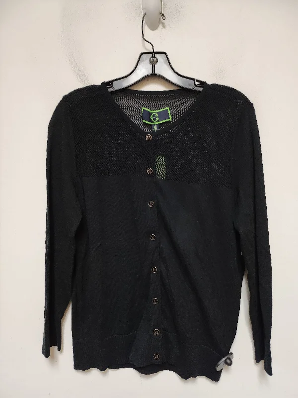 soft material short sleeve t-shirt -Cardigan By C Wonder In Black, Size: M