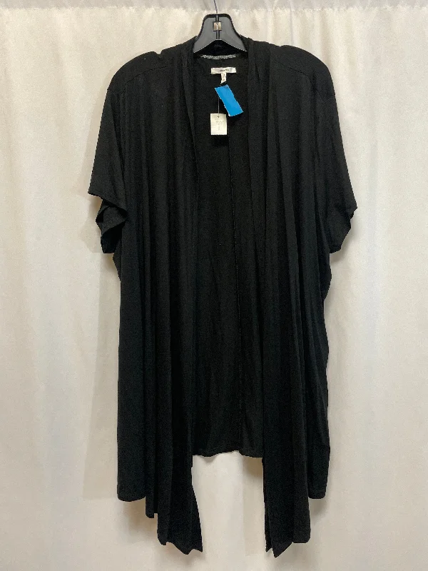 casual men’s short sleeve polo -Cardigan By Maurices In Black, Size: 3x