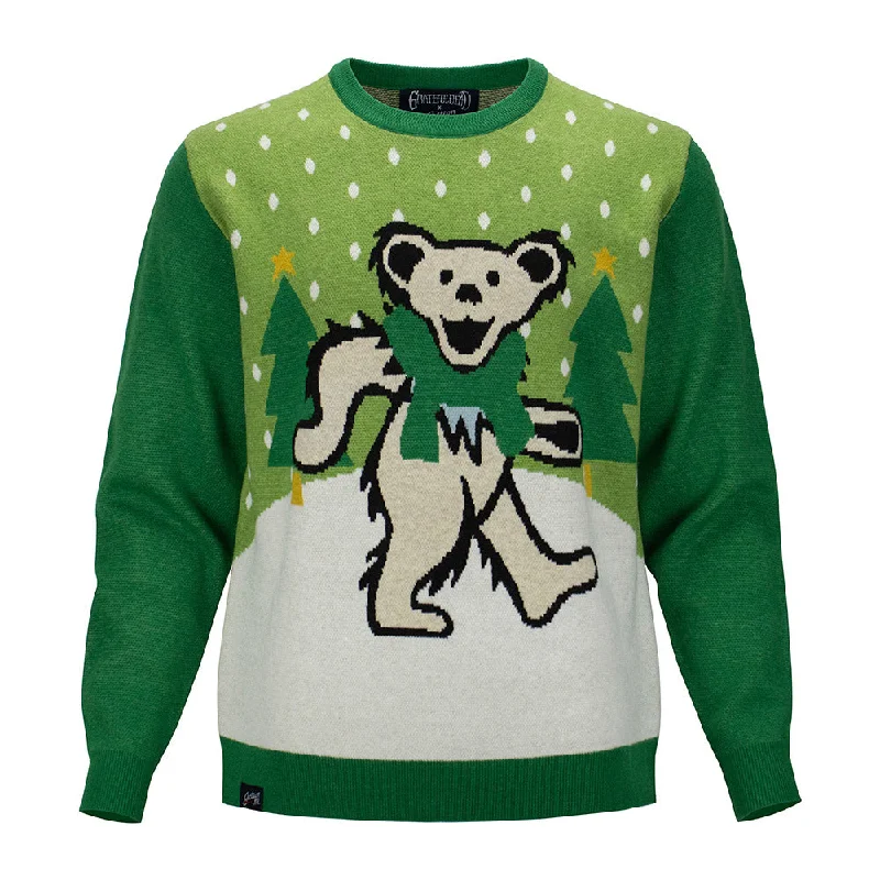 sweater with crew neck for classic look-Grateful Dead | Crewneck Holiday Sweater | Winter Bear