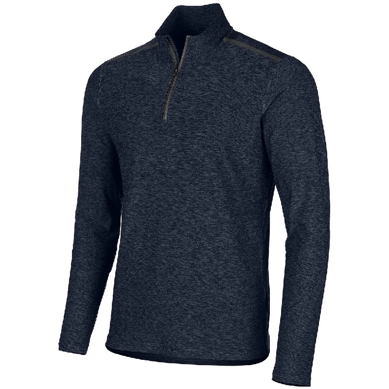 timeless wool sweater for everyday wear-Ideology Men's Core Bonded Quarter-Zip Pullover Blue Size Small