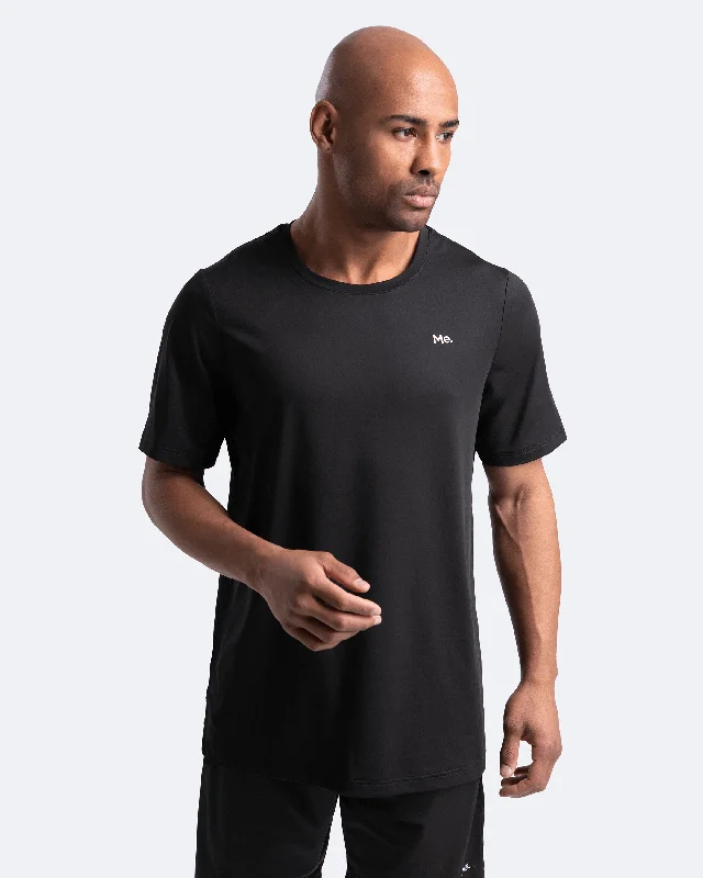 short sleeve t-shirt for men -Jet Black Everyday Tee