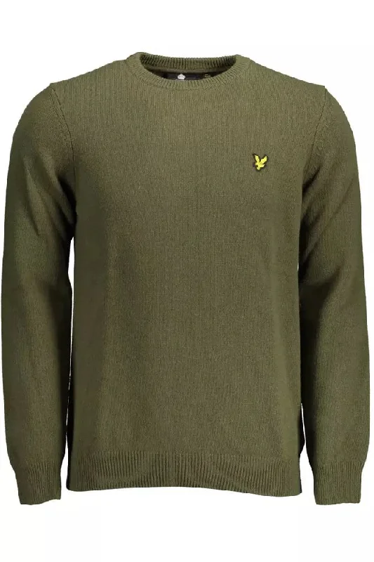 long-sleeve wool sweater for fall weather-Lyle & Scott Elegant  Wool Blend Men's Sweater