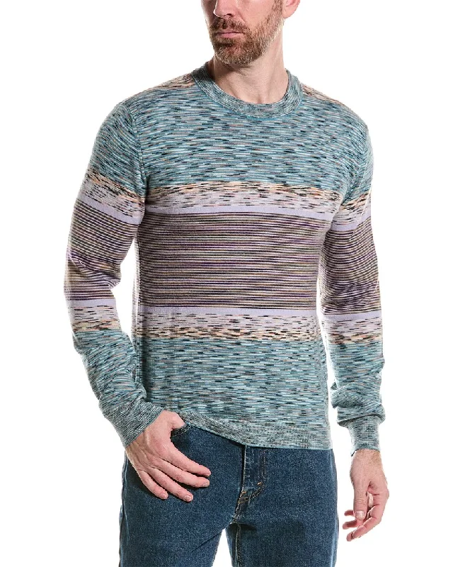 pullover sweater for casual days-M Missoni Wool Crewneck Sweater