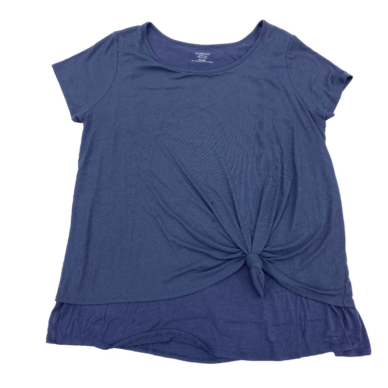 soft material short sleeve t-shirt -Maternity Top Short Sleeve By Motherhood  Size: 2x