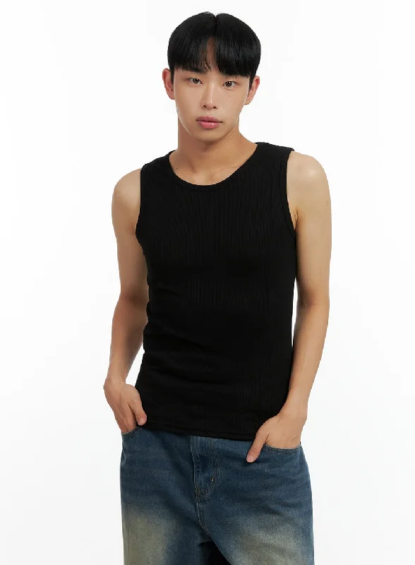 comfortable short sleeve shirt for work -Men's Cotton Tank Top CL429