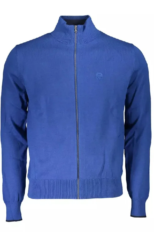 soft cashmere sweater for everyday luxury-North Sails High Collar Cardigan with Embroide Men's Logo