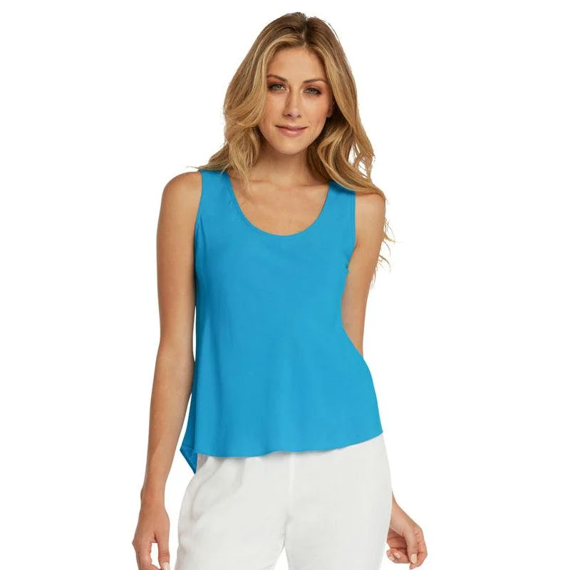 short sleeve t-shirt for hot weather -Solid Tank Top - Turquoise