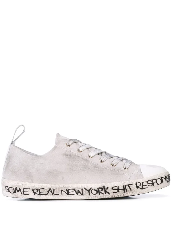 chic short sleeve t-shirt -SOME REAL NEW YORK SHIT SNEAKER WHITE