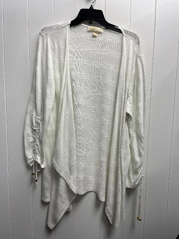 embroidered short sleeve t-shirt -Sweater Cardigan By Michael By Michael Kors In White, Size: Xl