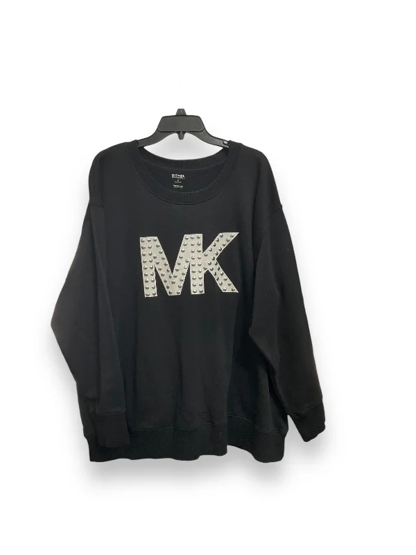 short sleeve t-shirt with unique designs -Sweatshirt Crewneck By Michael By Michael Kors In Black, Size: 3x