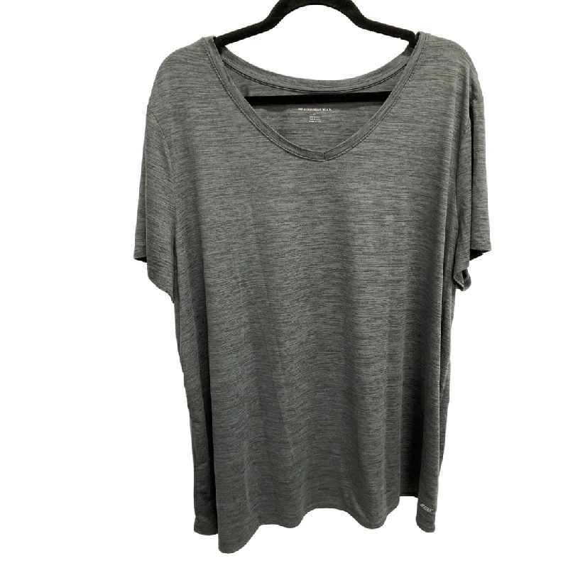 oversized t-shirt for summer -Top Short Sleeve Basic By Amazon Essentials In Grey, Size: 2x