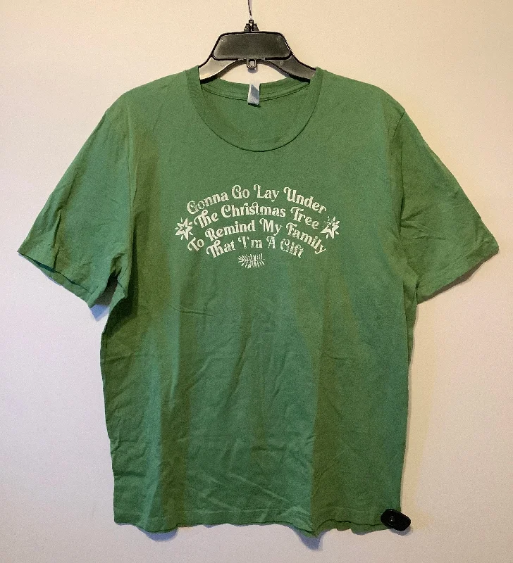 relaxed short sleeve t-shirt for men -Top Short Sleeve Basic By Gildan In Green, Size: Xl