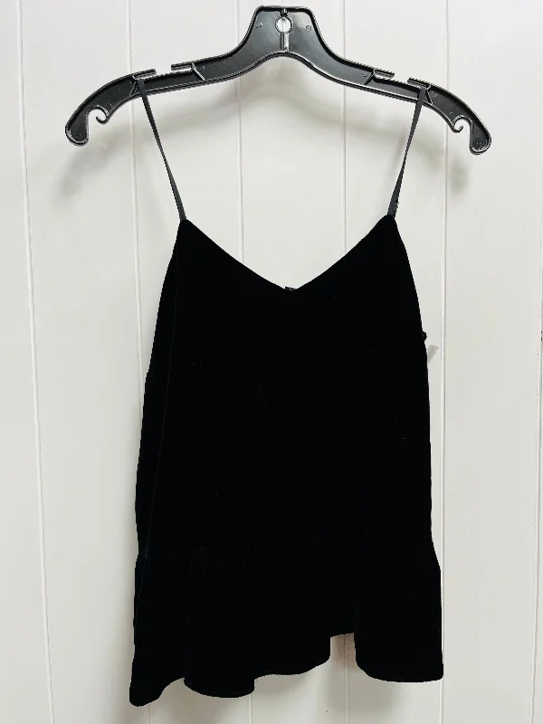 short sleeve shirt for casual wear -Top Sleeveless Basic By J. Crew In Black, Size: 6