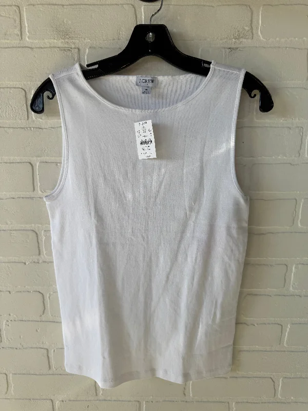 high-performance short sleeve t-shirt -Top Sleeveless Basic By J. Crew In White, Size: M