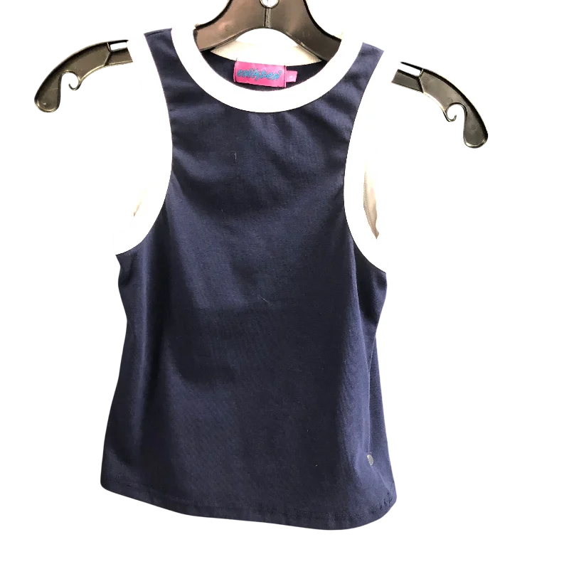 classic short sleeve t-shirt for men -Top Sleeveless By edikted In Blue & White, Size: S