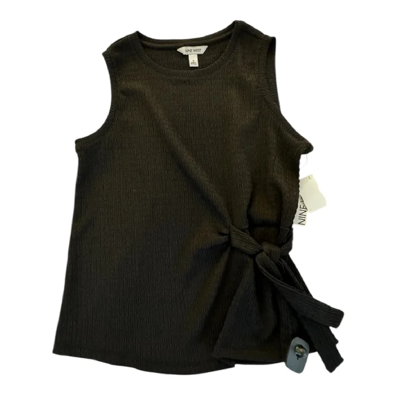 elegant short sleeve top for women -Top Sleeveless By Nine West In Black, Size: S