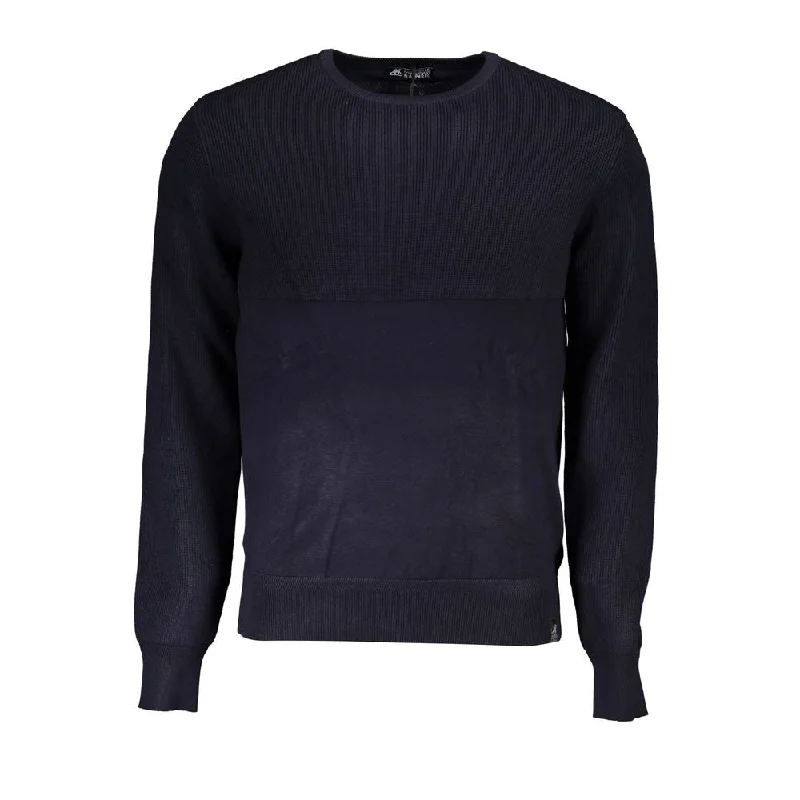 chunky wool sweater for colder days-U.S. Grand Polo Elegant Crew Neck Sweater with Contrast Men's Details