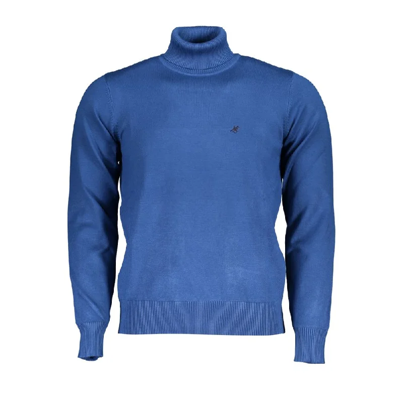 versatile and cozy sweater for daily wear-U.S. Grand Polo Elegant Turtleneck Sweater with Embroide Men's Logo