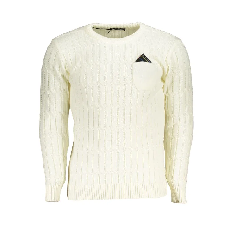 pullover sweater for everyday use-U.S. Grand Polo Elegant Twisted Crew Neck Sweater in Men's