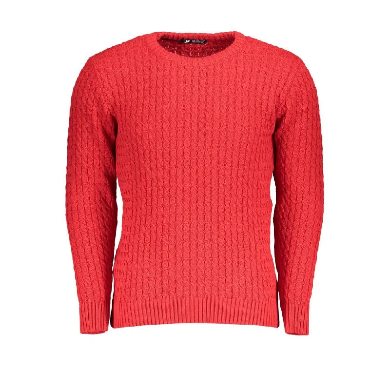 wool sweater with cable knit design-U.S. Grand Polo Elegant Twisted Crew Neck Sweater in Men's