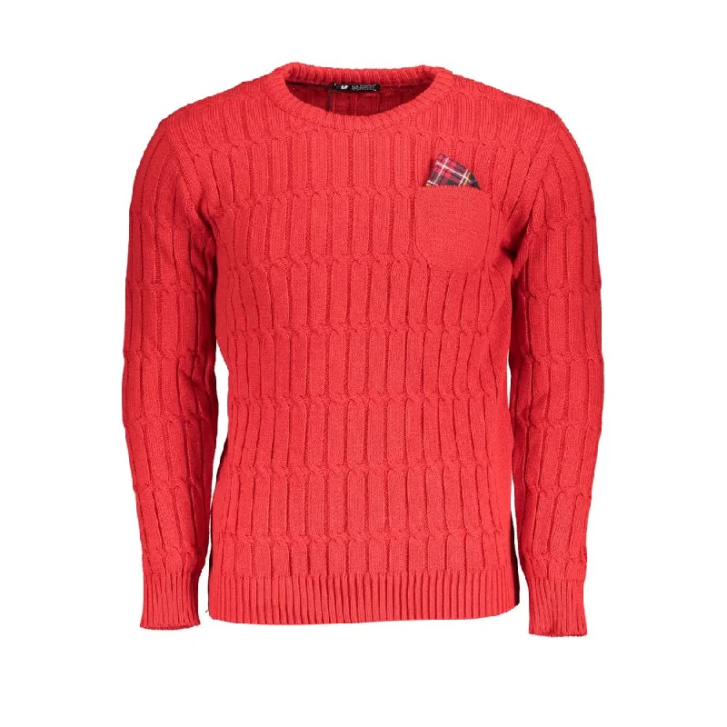 versatile and cozy sweater for daily wear-U.S. Grand Polo Grand Polo  Twisted Crew Neck Men's Sweater