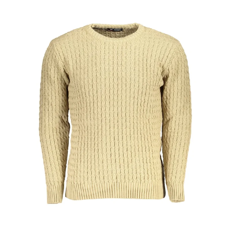 stylish sweater for cozy vibes-U.S. Grand Polo  Twisted Crew Neck Men's Sweater