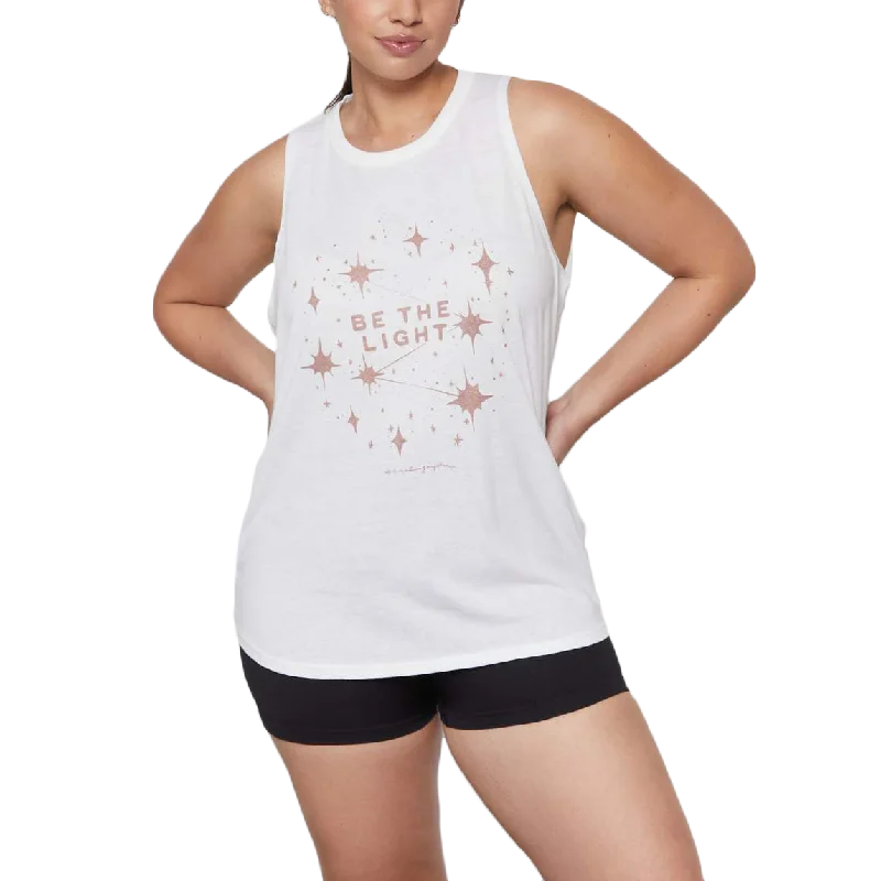 moisture-wicking short sleeve t-shirt for gym -Women's Be The Light Movement Tank