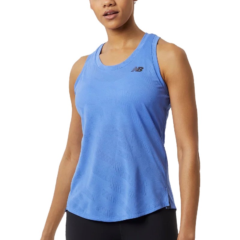 embroidered short sleeve t-shirt -Women's Q Speed Jacquard Tank