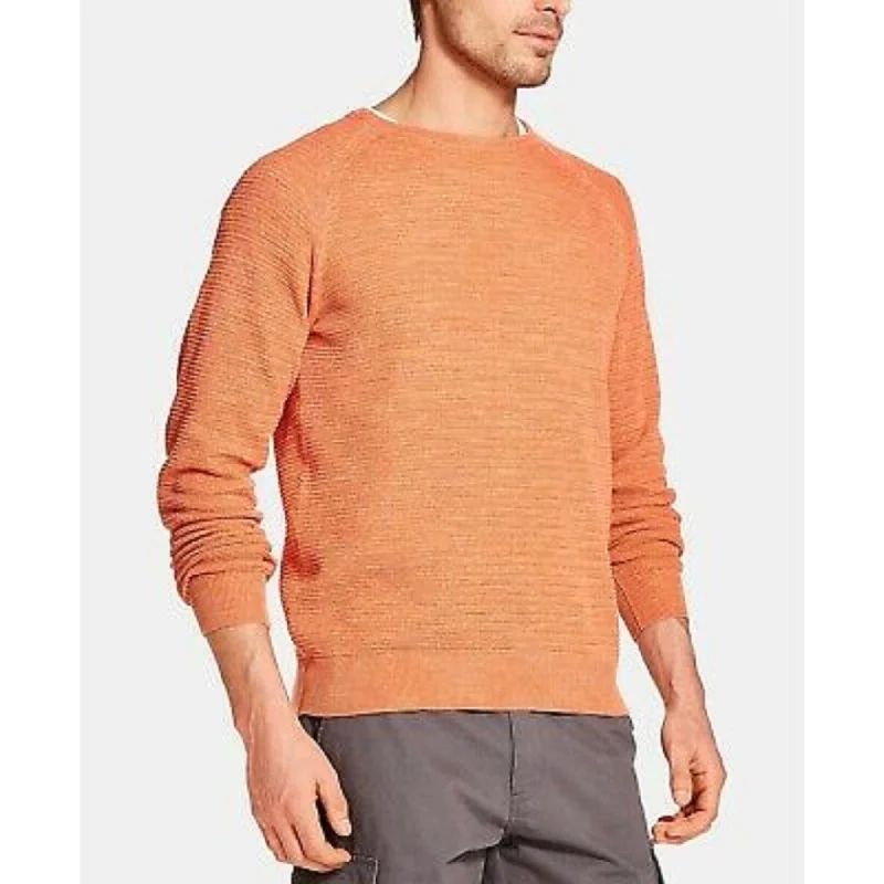 colorful sweater for stylish look-Weatherproof Vintage Men's Stonewashed Sweater Orange Size Large