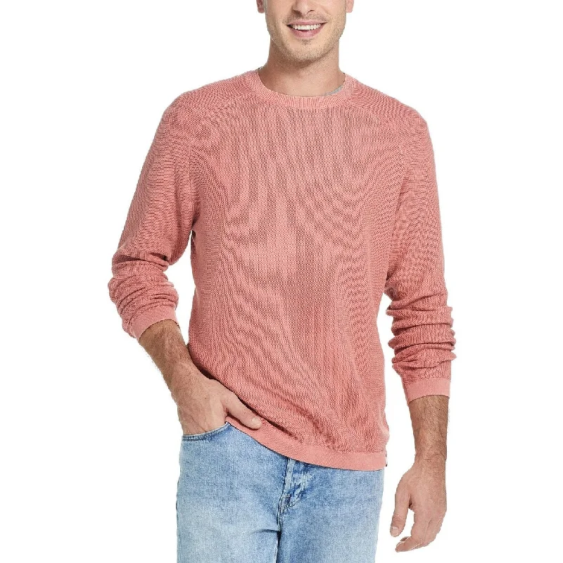 classic men's sweater for casual outfits-Weatherproof Vintage Men's Stonewashed Sweater Pink Size Extra Large - X-Large