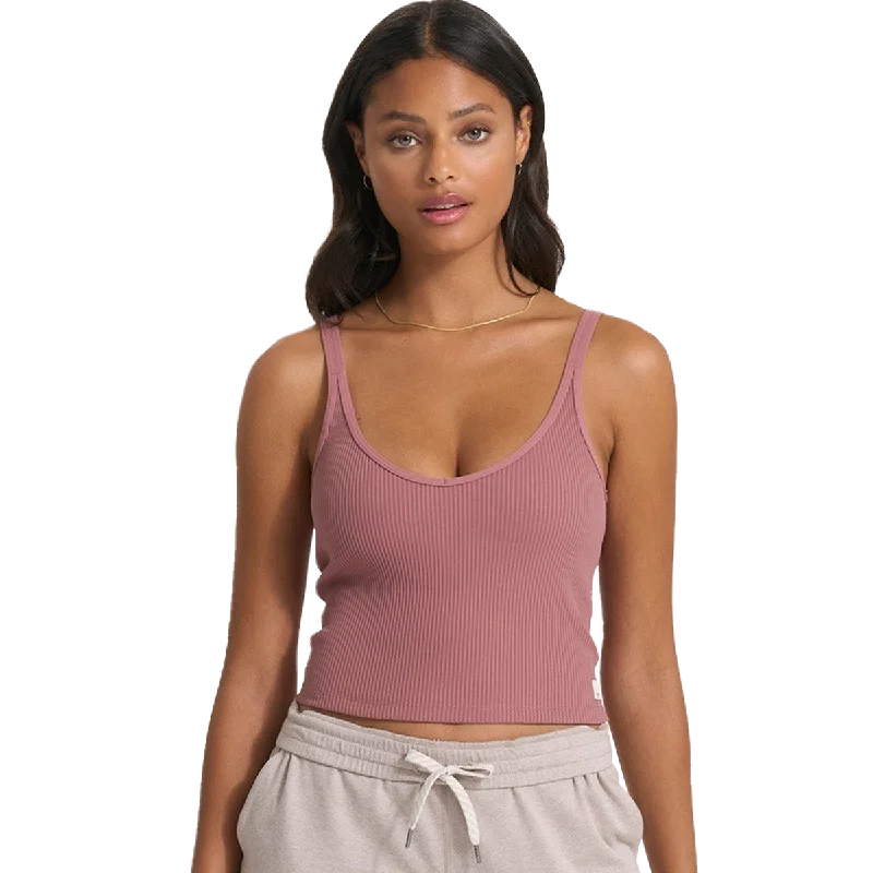 sporty short sleeve polo shirt -Women's Rib Crop Tank