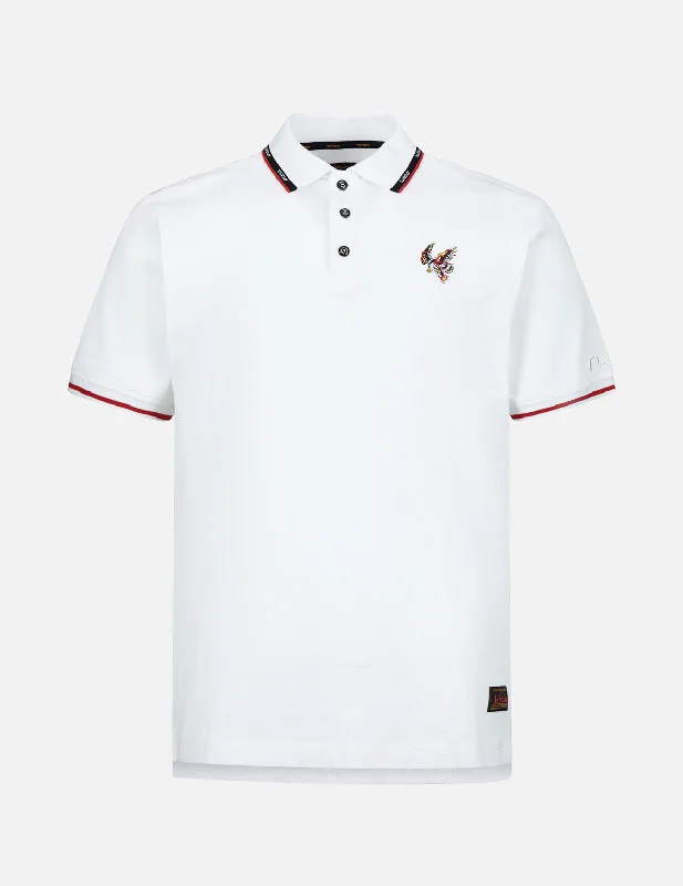 cool print short sleeve t-shirt for men -Eagle Embroidery Polo Shirt