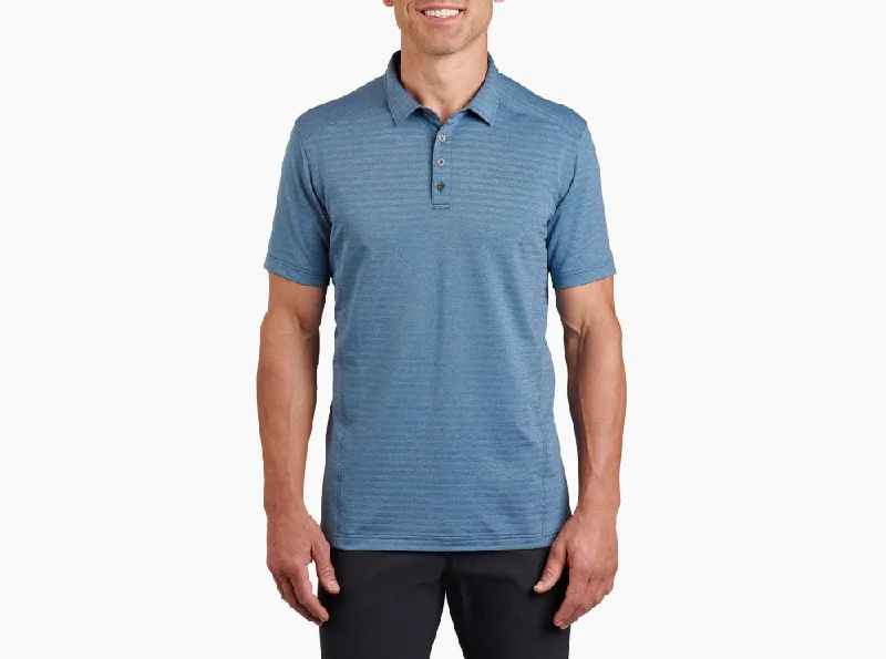 plain short sleeve t-shirt -'Kuhl' Men's Airkuhl™ Polo - Marin Blue